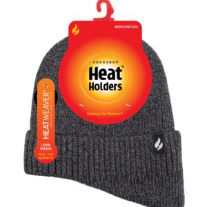 Mens HEAT HOLDERS Expedition Hat - Charcoal