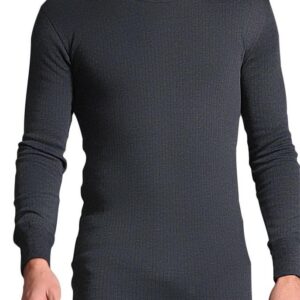 thermal long sleeve vest charcoal