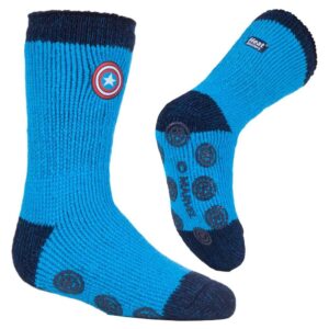 Heat Holders Captain America Slipper Socks