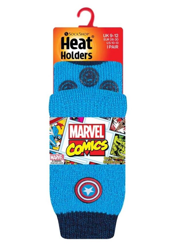 Heat Holders Captain America Chaussettes pantoufles