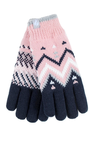 Lodore Thermal Gloves Pink-Navy