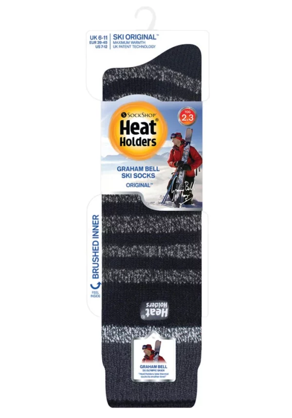 Black Thermal Ski Sock