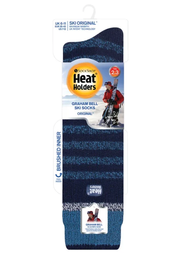 Navy Thermal Ski Sock