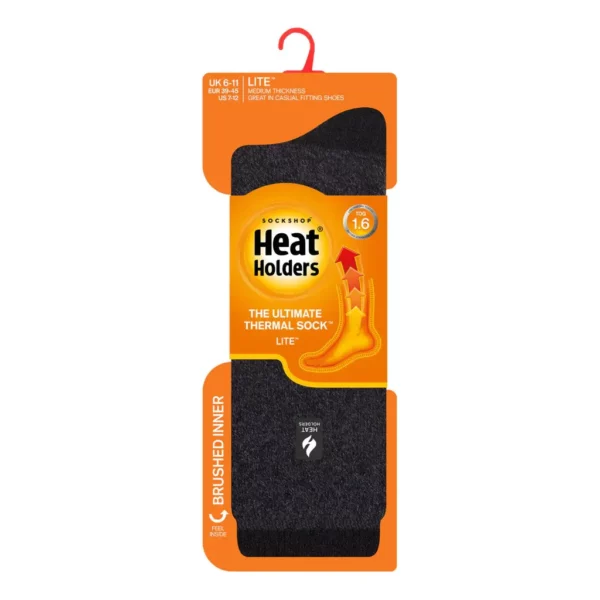 Heat Holders Charcoal-Black Amsterdam Thermische Sokken