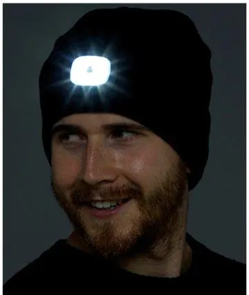 Bright LED headlamp hat